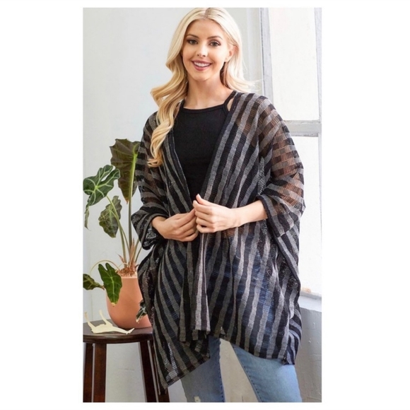 Sweaters - ✨MESH SHAWL CARDIGAN-NEW
